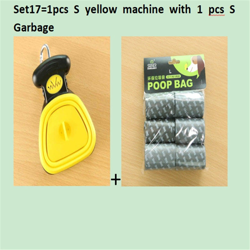 Foldable Dog Pooper Scooper with Biodegradable Bags – Portable Pet Waste Picker for Travel & Outdoor Use