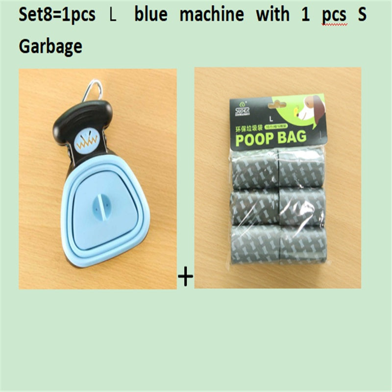 Foldable Dog Pooper Scooper with Biodegradable Bags – Portable Pet Waste Picker for Travel & Outdoor Use