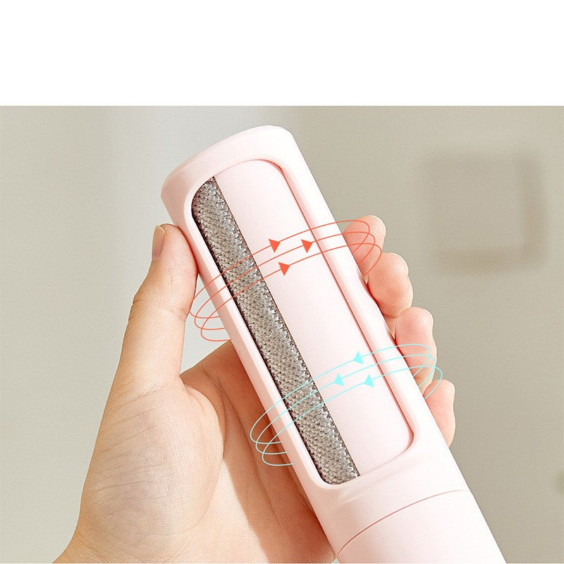2-in-1 Reusable Pet Hair Remover Brush & Lint Roller – Self-Cleaning Fur Remover for Dog & Cat Hair