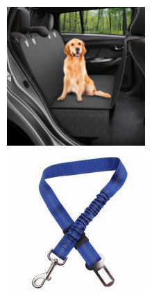 Dog Car Seat Cover Hammock with Mesh View – Waterproof Rear Seat Protector with Zipper & Storage Pocket
