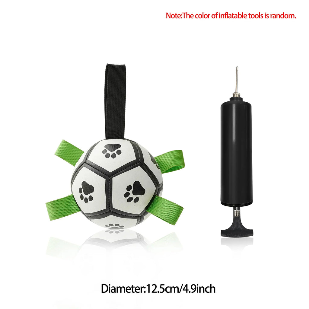 Interactive Dog Football Toy Soccer Ball for Large Dogs – Durable Inflatable Training Ball for Outdoor Play Furrynote