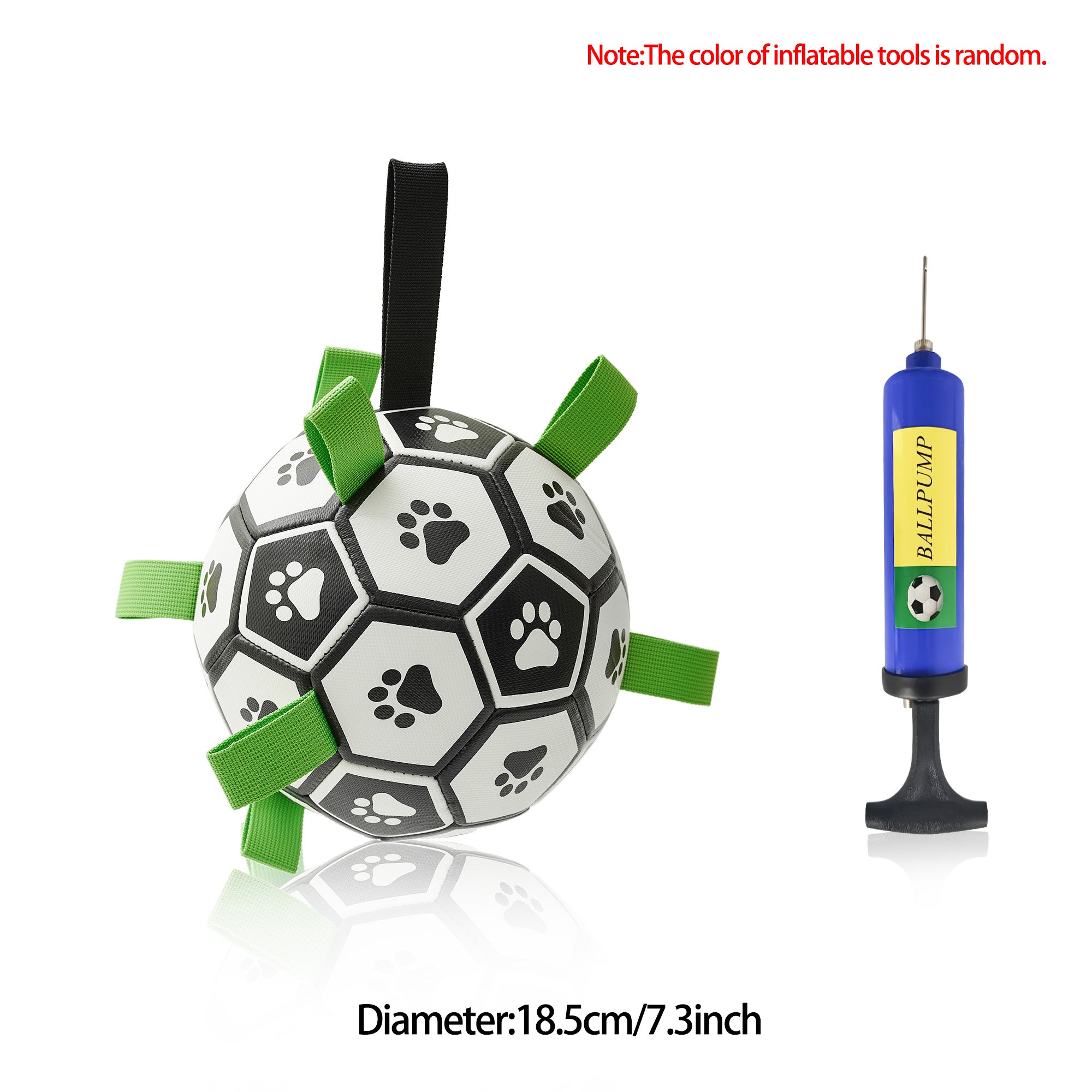 Interactive Dog Football Toy Soccer Ball for Large Dogs – Durable Inflatable Training Ball for Outdoor Play