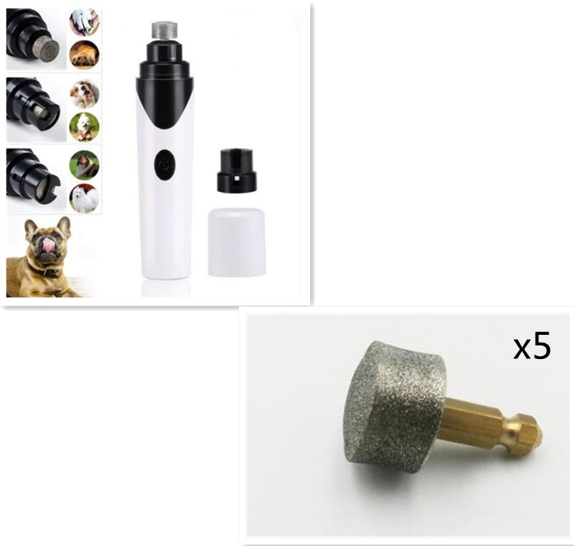 Electric Pet Nail Grinder & Clipper – Safe Dog & Cat Nail Trimmer with Cleaning Function