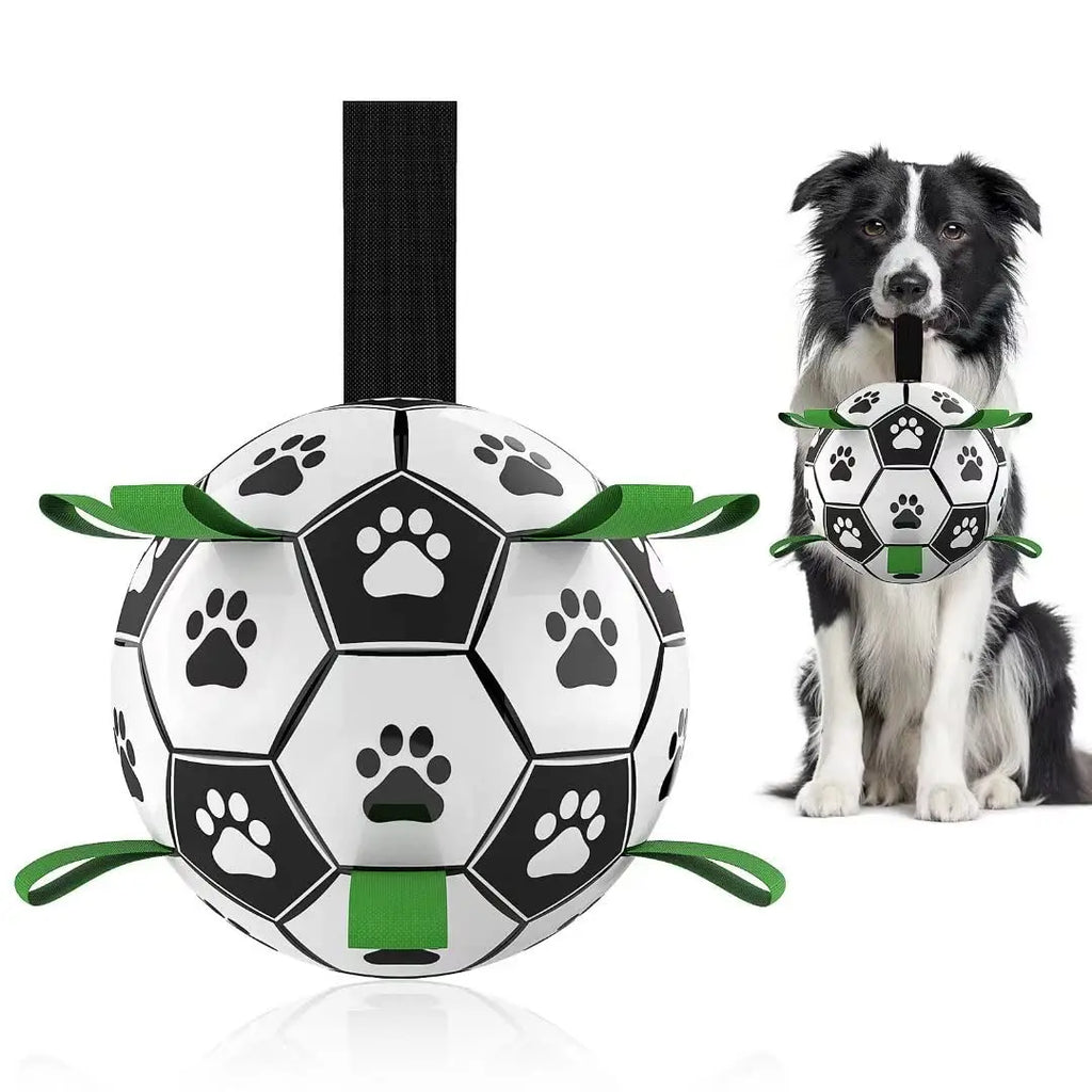 Interactive Dog Football Toy Soccer Ball for Large Dogs – Durable Inflatable Training Ball for Outdoor Play Furrynote