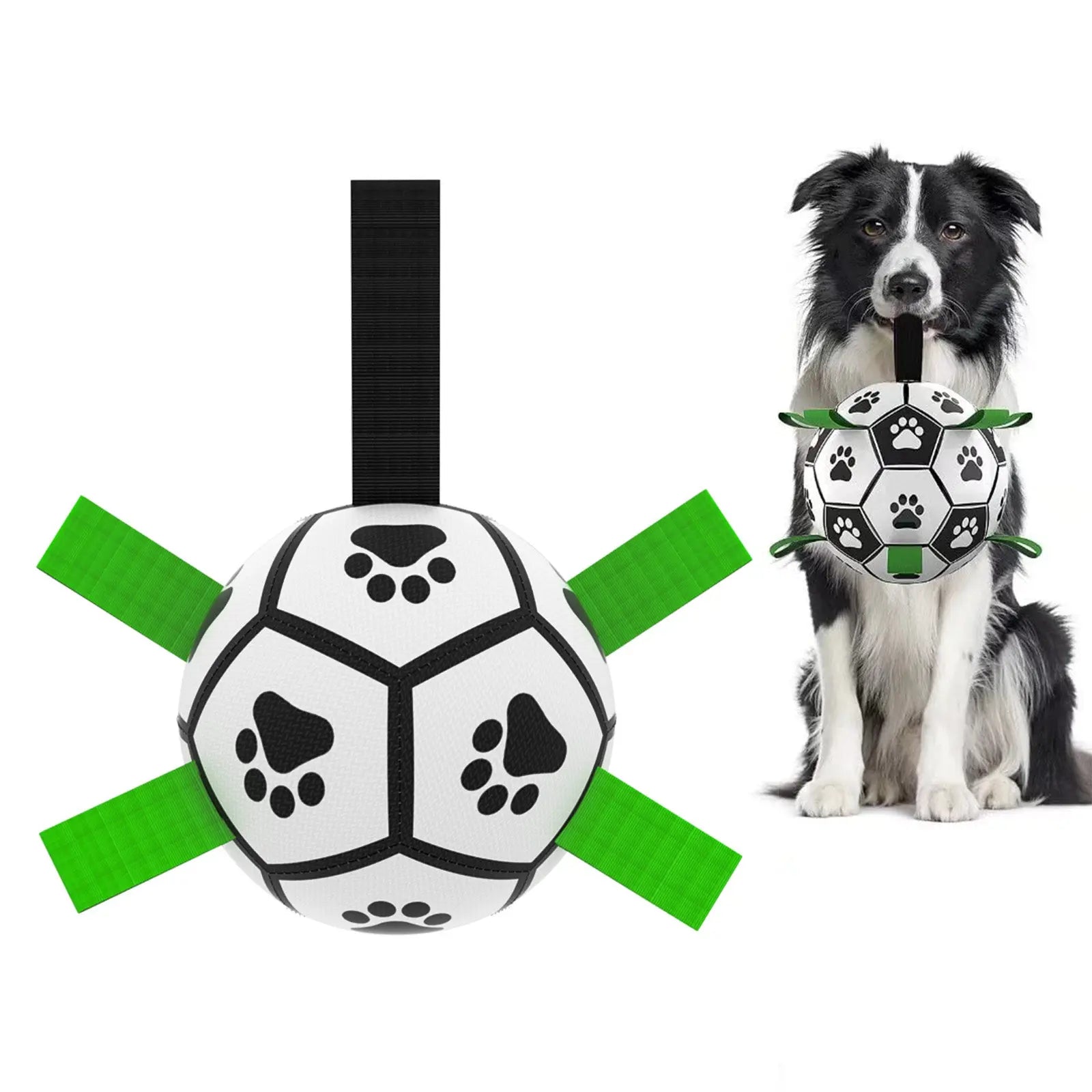 Interactive Dog Football Toy Soccer Ball for Large Dogs – Durable Inflatable Training Ball for Outdoor Play Furrynote