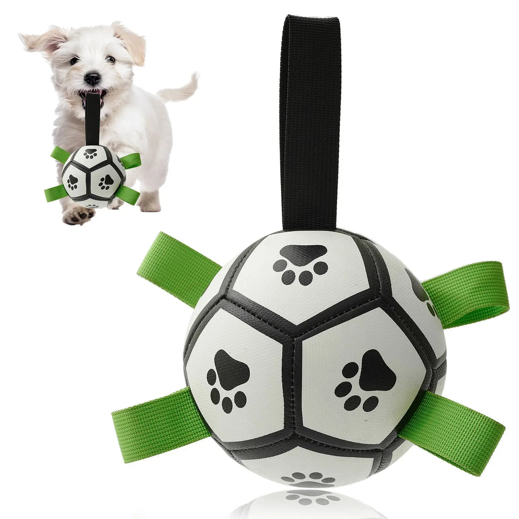 Interactive Dog Football Toy Soccer Ball for Large Dogs – Durable Inflatable Training Ball for Outdoor Play Furrynote