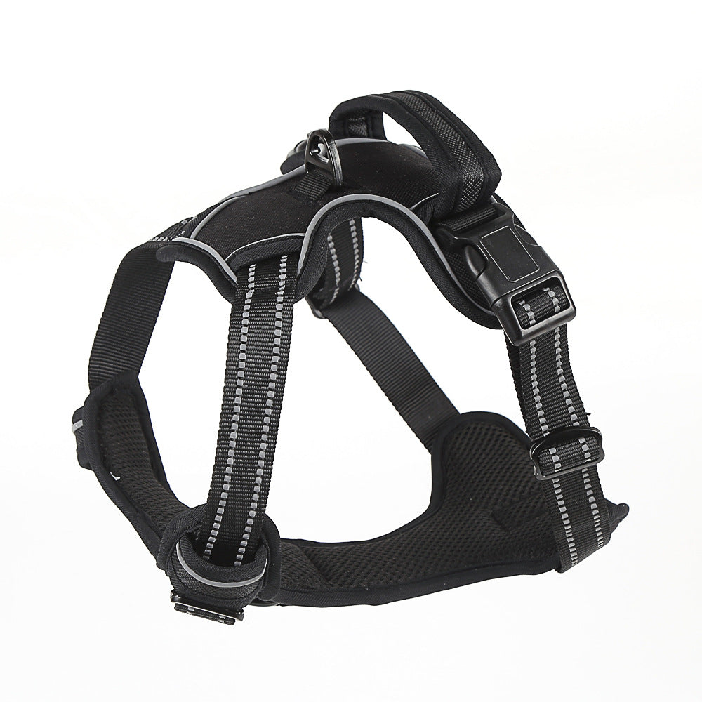 No Pull Dog Harness Vest – Breathable Reflective Adjustable Pet Harness for Small to Large Dogs