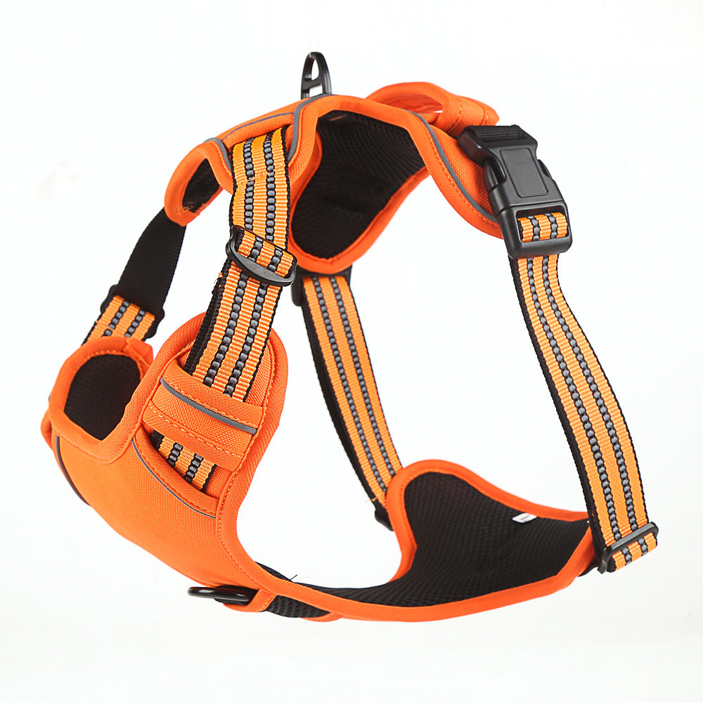 No Pull Dog Harness Vest – Breathable Reflective Adjustable Pet Harness for Small to Large Dogs