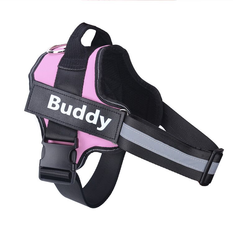 Personalised No Pull Dog Harness – Reflective Breathable Adjustable Pet Harness Vest with Custom Patch
