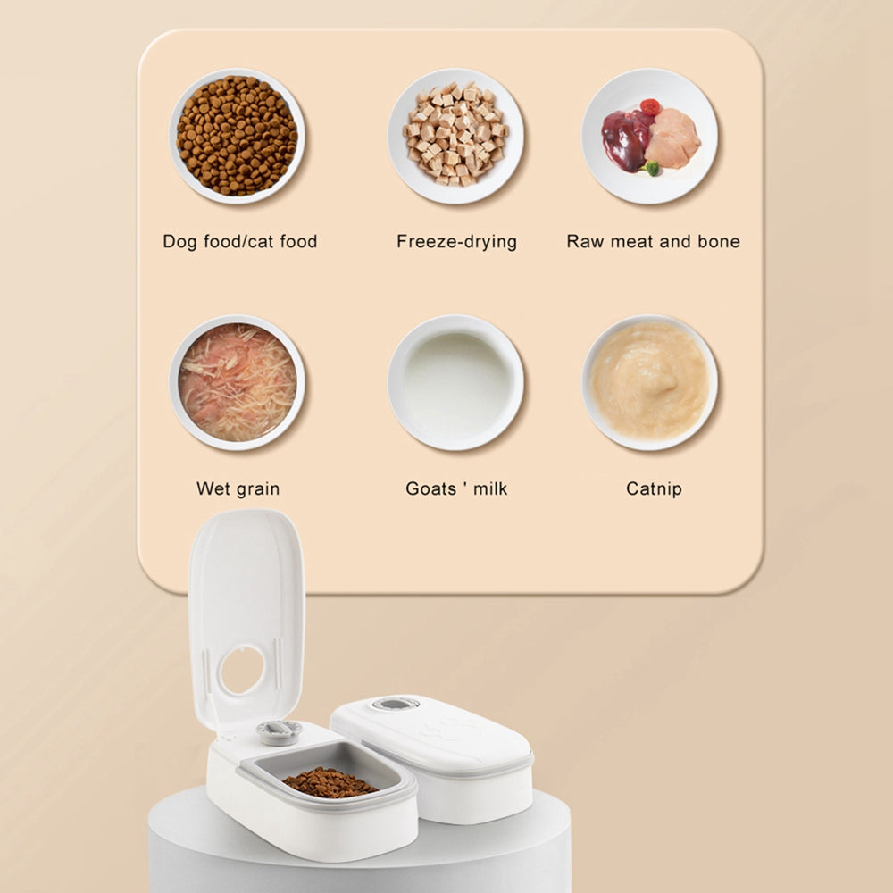 Automatic Pet Feeder Smart Food Dispenser with Timer & Stainless Steel Bowl for Cats and Dogs Furrynote