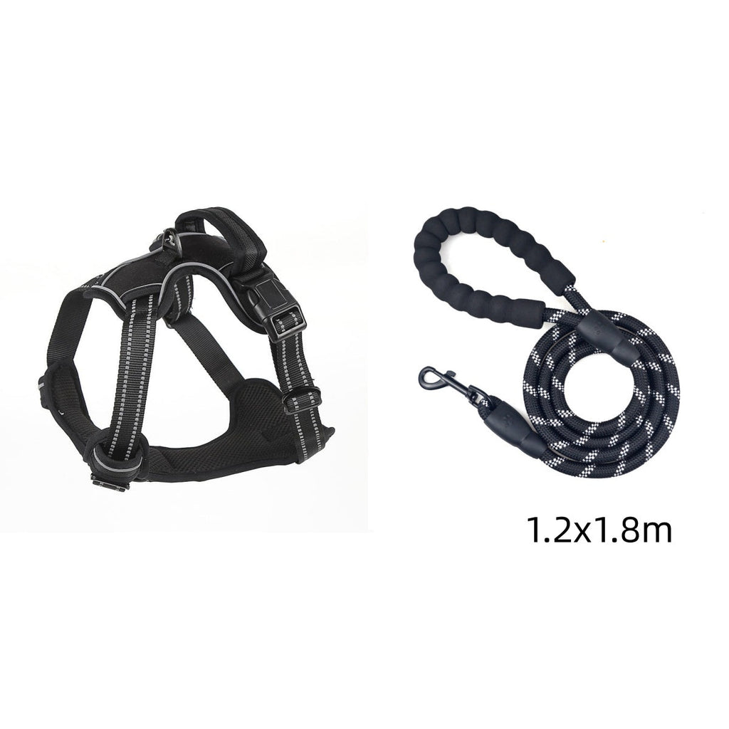 No Pull Dog Harness Vest – Breathable Reflective Adjustable Pet Harness for Small to Large Dogs Furrynote