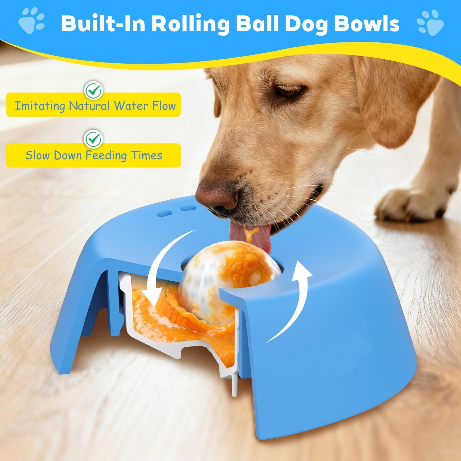 Pet Slow Feeder Non-Slip Dog Licking Bowl – Anti-Choking Lick Toy for Liquid Treats, Yogurt & Bone Broth