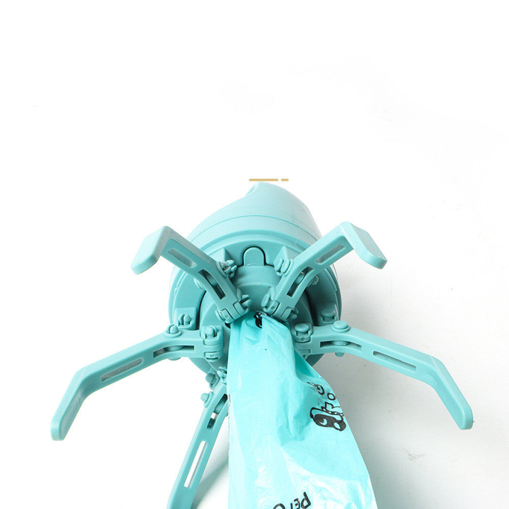 Portable Dog Pooper Scooper with Built-in Bag Dispenser – Lightweight 8-Claw Pet Waste Picker Tool