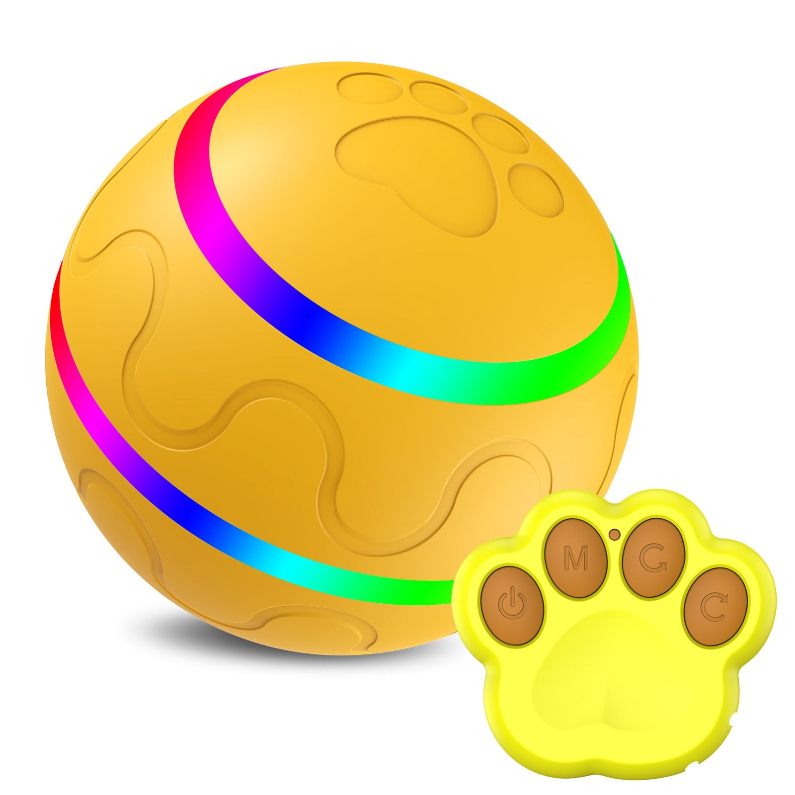 Interactive Automatic Cat Ball Toy – USB Rechargeable Self-Rotating Intelligent Ball for Indoor Cats Furrynote