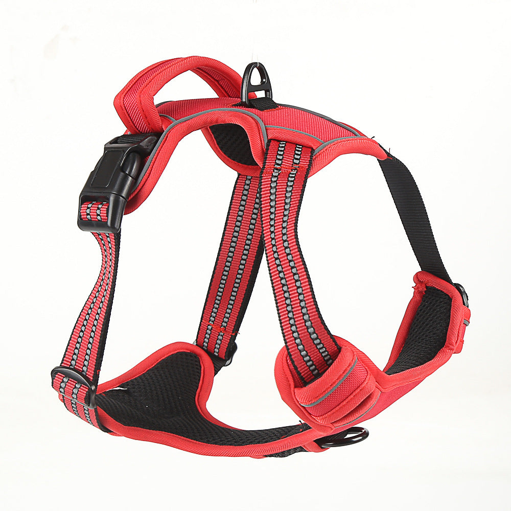 No Pull Dog Harness Vest – Breathable Reflective Adjustable Pet Harness for Small to Large Dogs