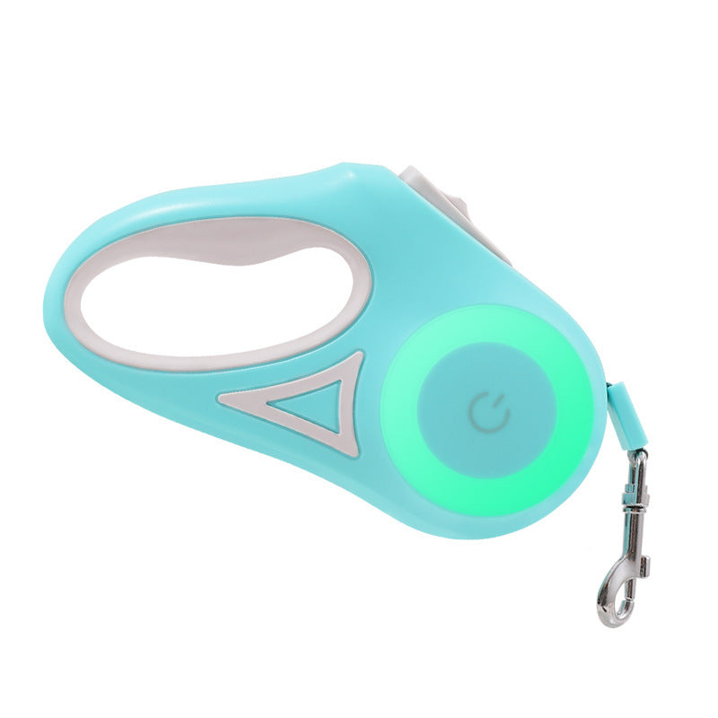 Retractable Dog Leash with LED Spotlight & Collar – Automatic Pet Traction Rope for Small & Medium Dogs Furrynote