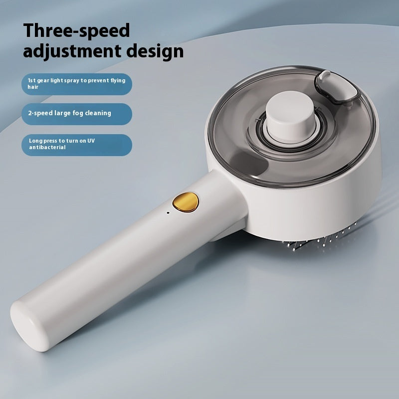 Self-Cleaning Pet Steam Brush – Dog & Cat Hair Remover Grooming Brush for Deshedding and Massage Furrynote