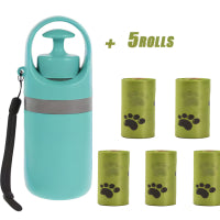 Portable Dog Pooper Scooper with Built-in Bag Dispenser – Lightweight 8-Claw Pet Waste Picker Tool