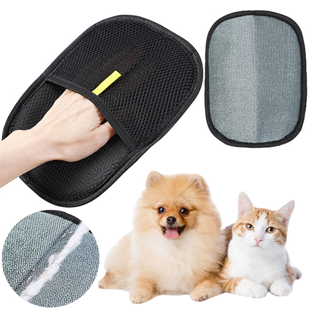 Pet Hair Remover Glove – Deshedding Grooming Mitt for Dogs, Cats & Rabbits with Long or Short Hair