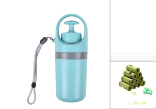 Portable Dog Pooper Scooper with Built-in Bag Dispenser – Lightweight 8-Claw Pet Waste Picker Tool