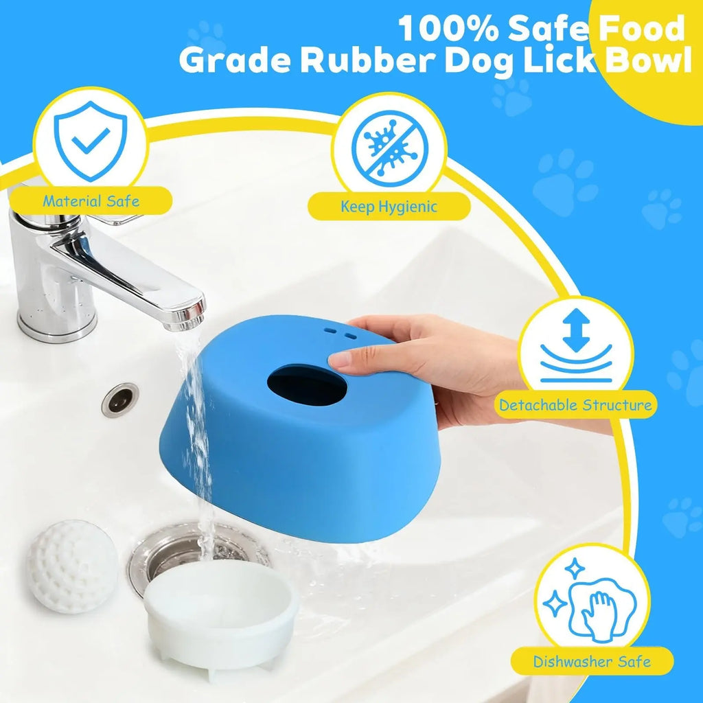 Pet Slow Feeder Non-Slip Dog Licking Bowl – Anti-Choking Lick Toy for Liquid Treats, Yogurt & Bone Broth Furrynote