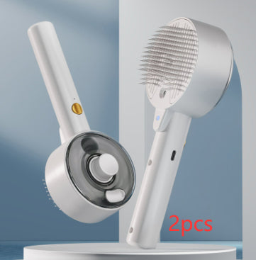 Self-Cleaning Pet Steam Brush – Dog & Cat Hair Remover Grooming Brush for Deshedding and Massage Furrynote