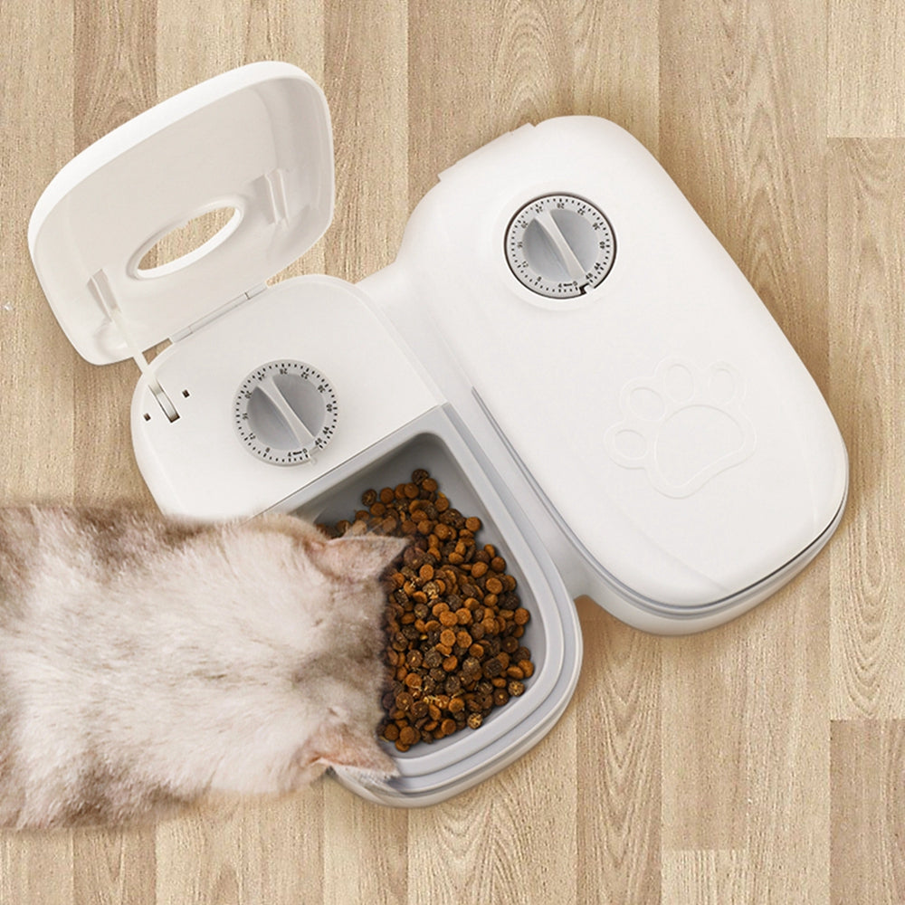 Automatic Pet Feeder Smart Food Dispenser with Timer & Stainless Steel Bowl for Cats and Dogs Furrynote