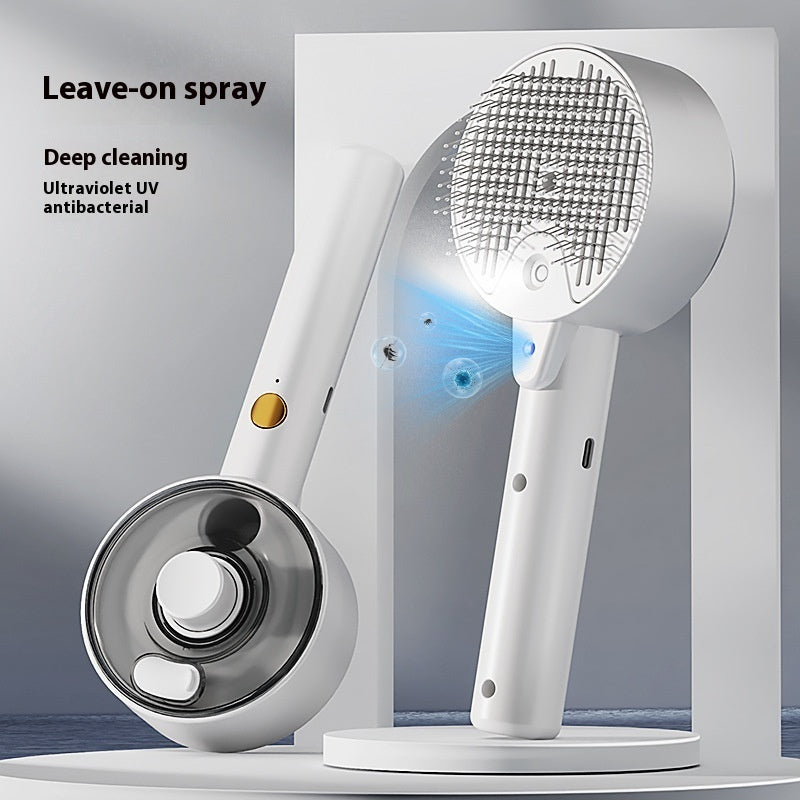 Self-Cleaning Pet Steam Brush – Dog & Cat Hair Remover Grooming Brush for Deshedding and Massage Furrynote