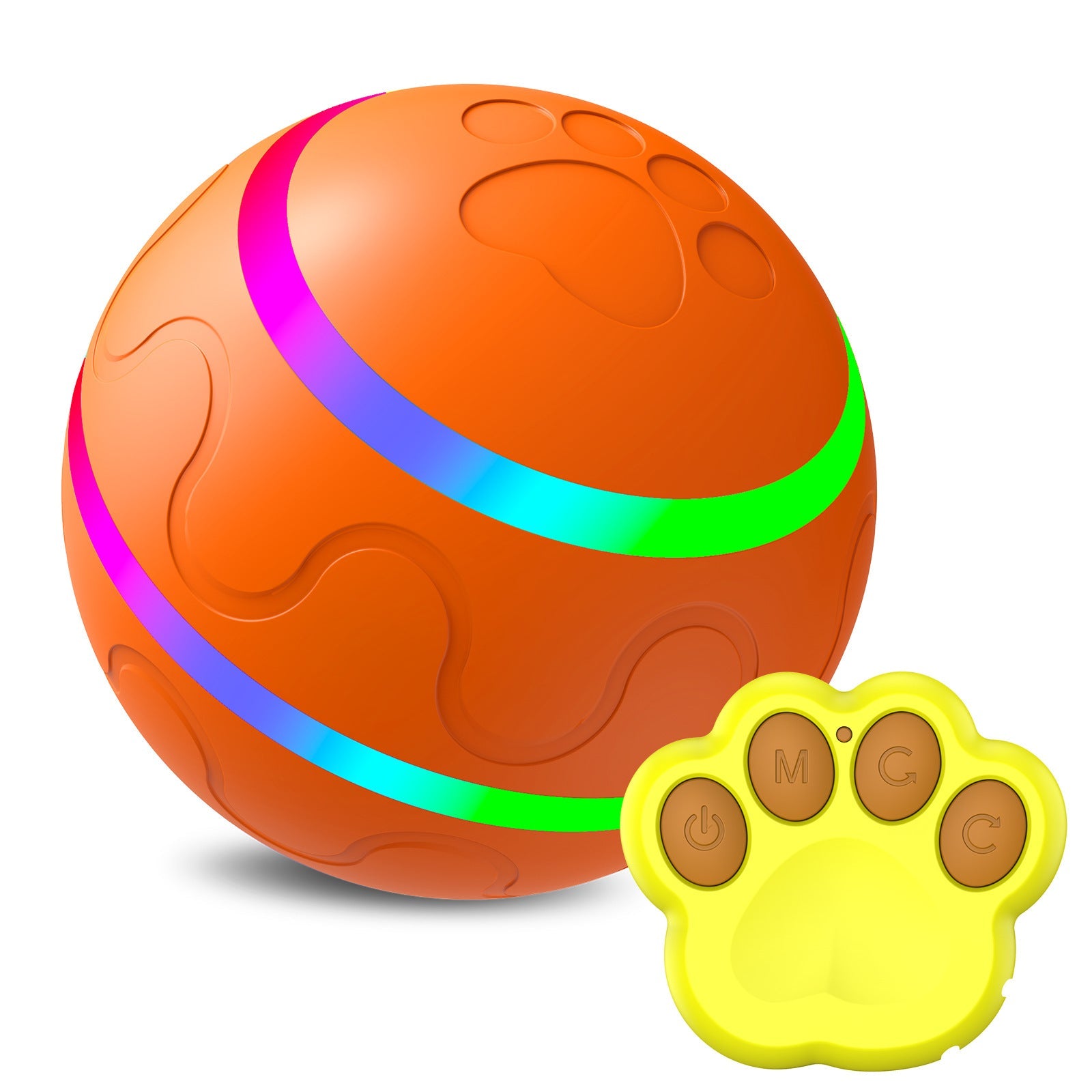 Interactive Automatic Cat Ball Toy – USB Rechargeable Self-Rotating Intelligent Ball for Indoor Cats Furrynote
