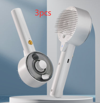 Self-Cleaning Pet Steam Brush – Dog & Cat Hair Remover Grooming Brush for Deshedding and Massage Furrynote