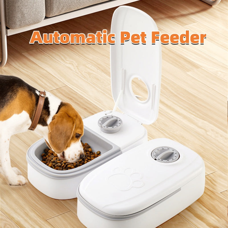 Automatic Pet Feeder Smart Food Dispenser with Timer & Stainless Steel Bowl for Cats and Dogs Furrynote