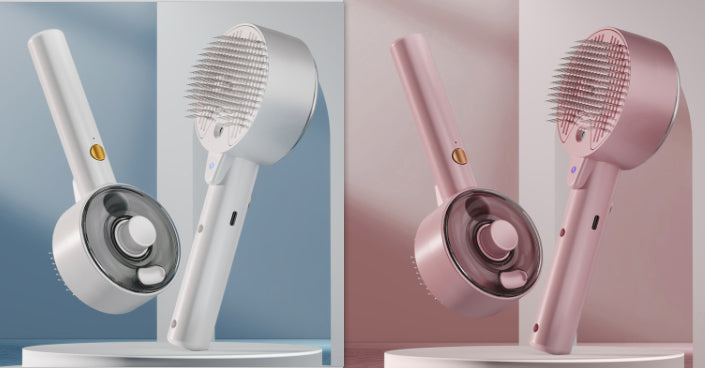 Self-Cleaning Pet Steam Brush – Dog & Cat Hair Remover Grooming Brush for Deshedding and Massage Furrynote