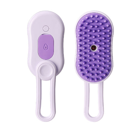 3-in-1 Electric Steam Pet Grooming Brush – Spray Cat & Dog Hair Removal Comb with